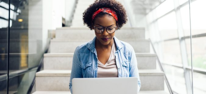 Woman on laptop